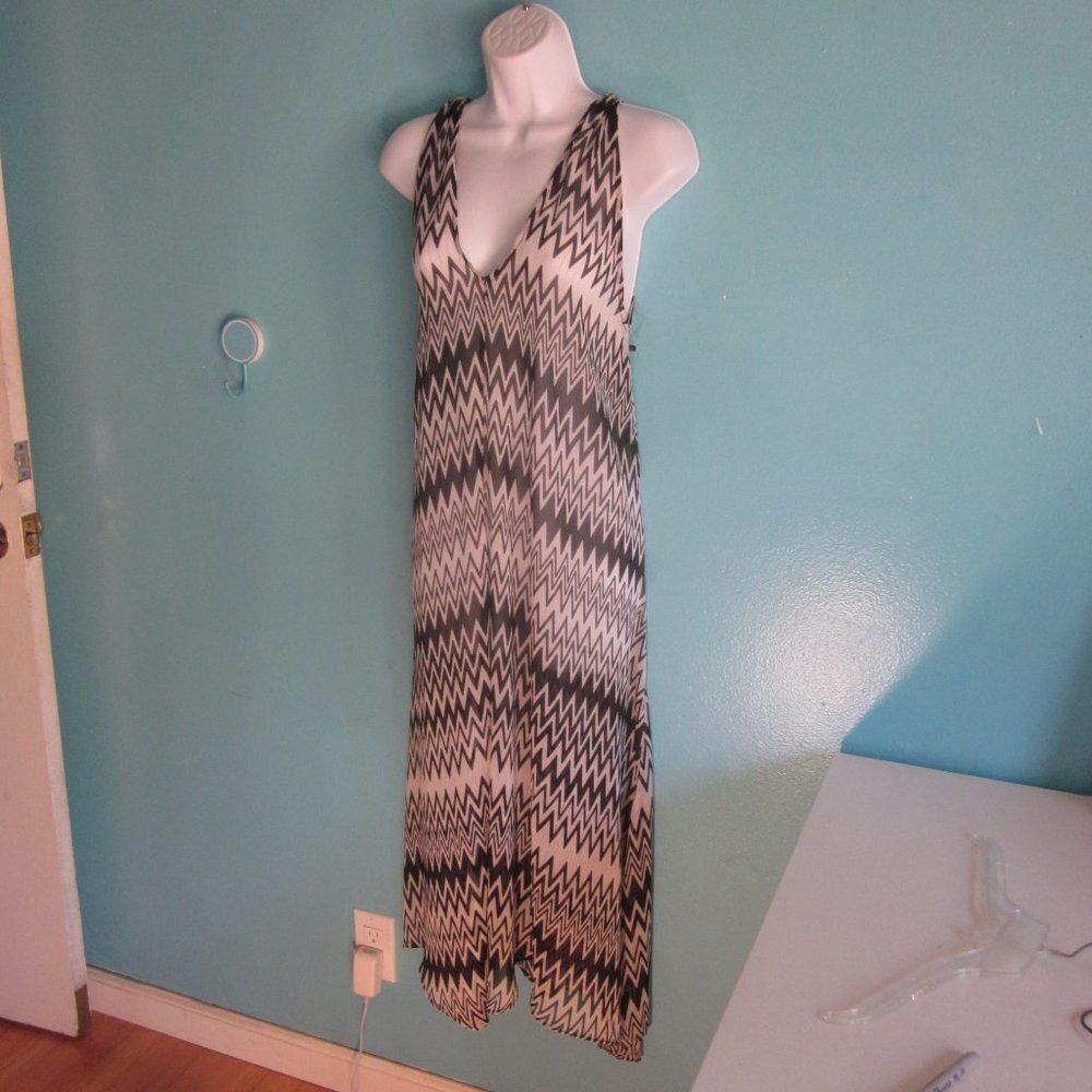 Josa Tulum Womens Size M  Sheer Midi Dress Beach Summer Pool Cover Up